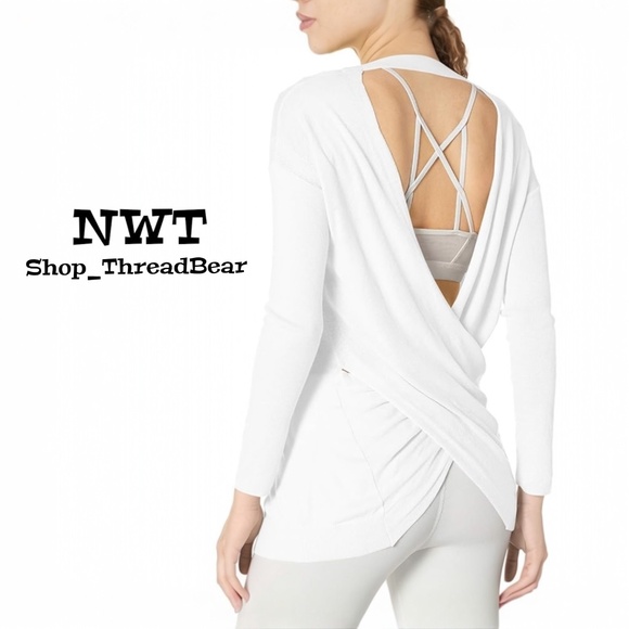 Reversible [VIMMIA] White NWT Cross Wrap V-Neck Shavasana Sweater | Small - Picture 1 of 16